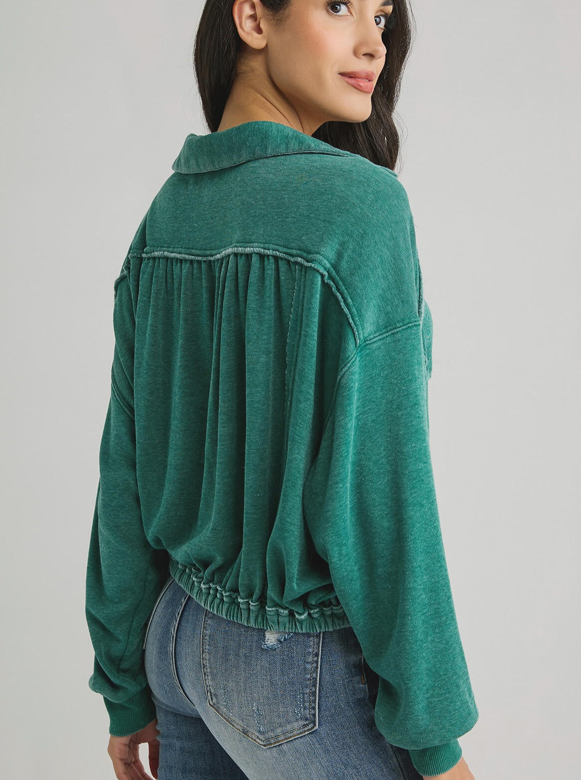Wintergreen Cashmere Fleece Sweatshirt