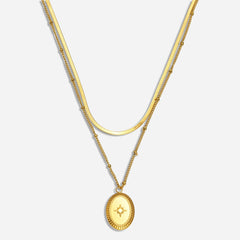 Andrea Layered Pendant Necklace