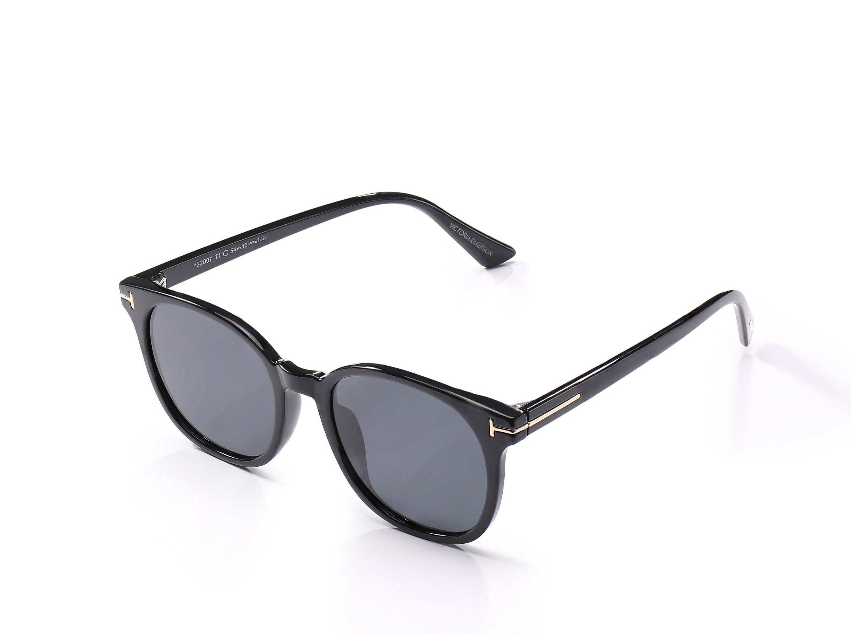 Valentina Sleek Black Sunglasses