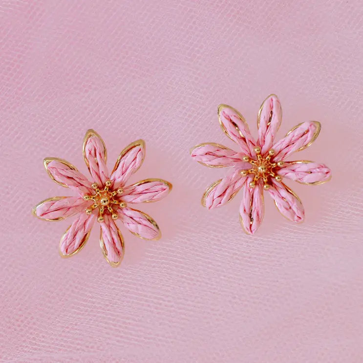 Pink Blossom Studs