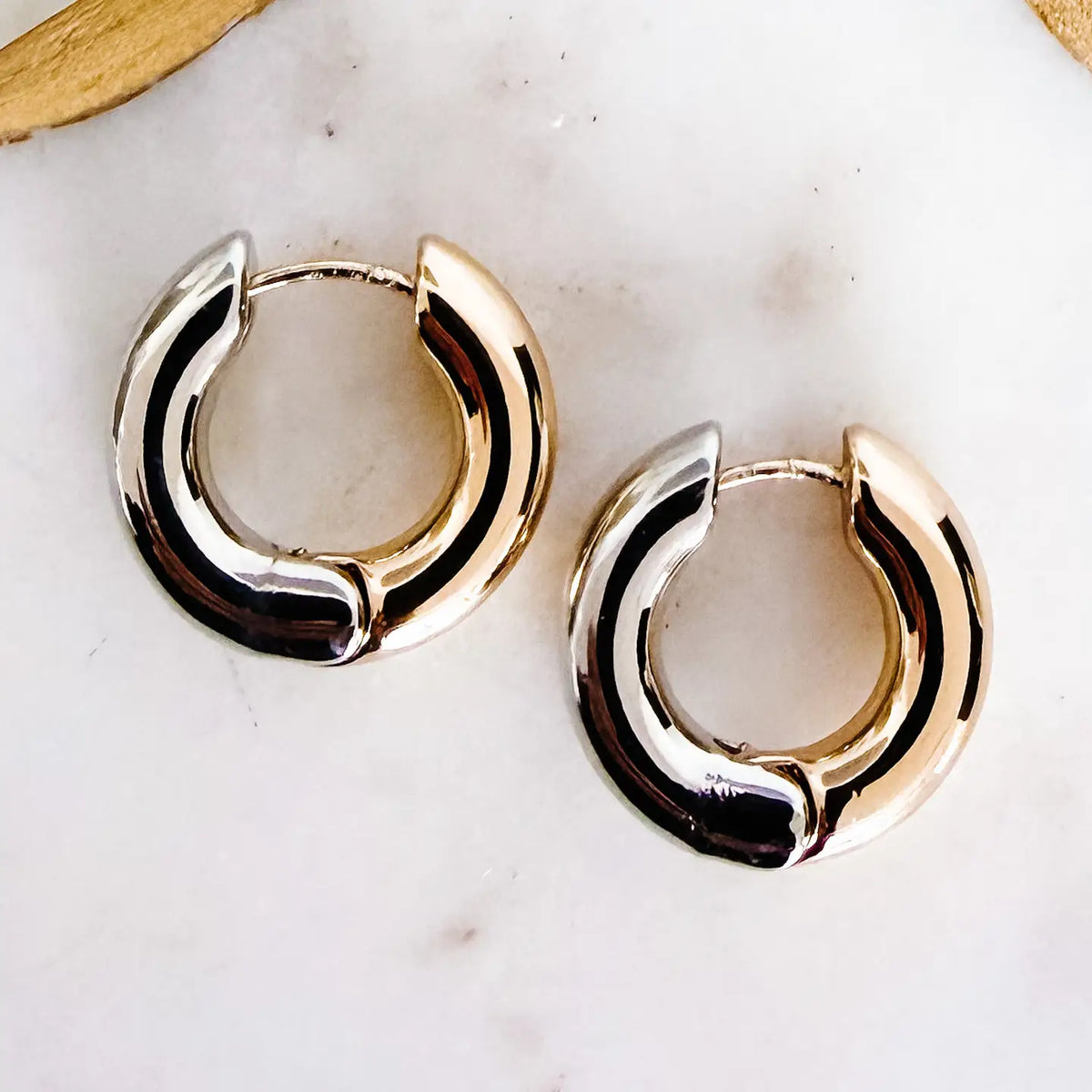 Mixed Metal Hoops