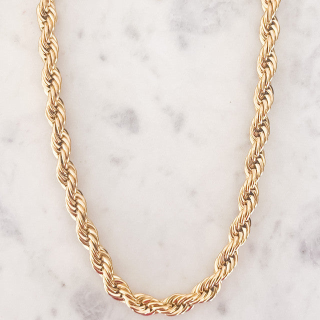 Chunky Twisted Rope Necklace