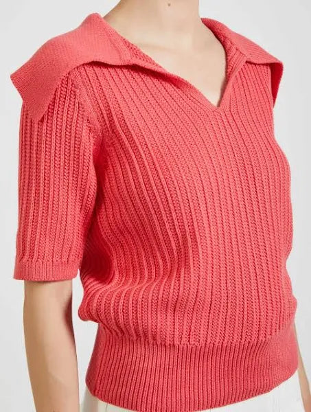 Collared Knit Top