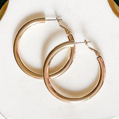 Gold Tube Hoops