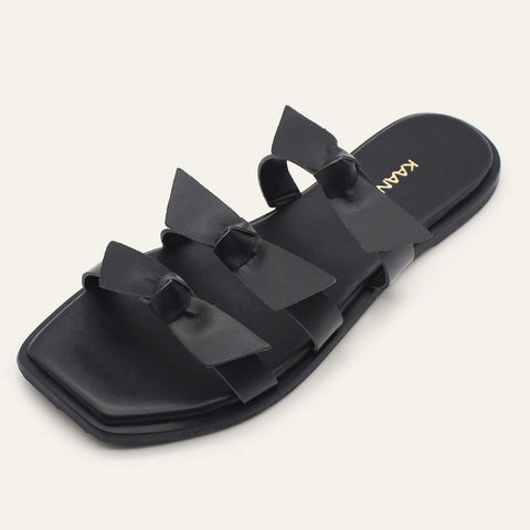Recife Bow Leather Slide